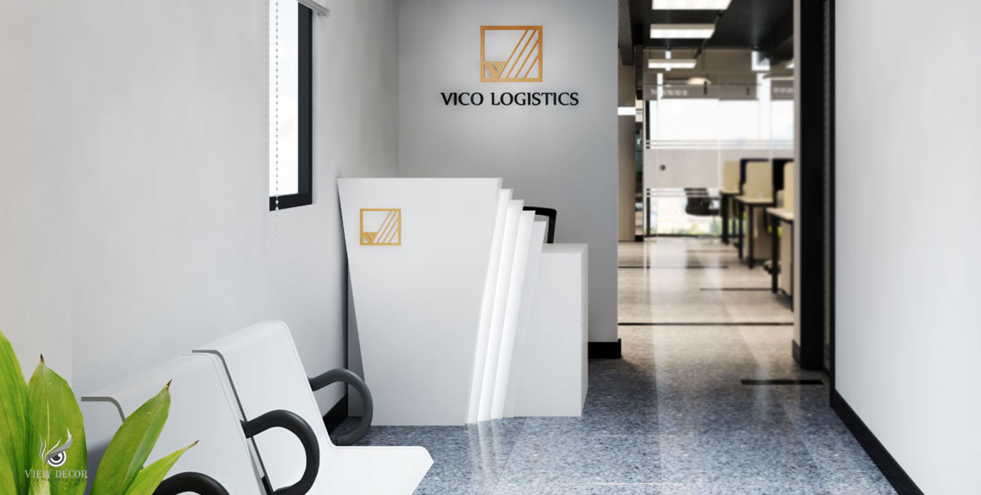 Thi công nội thất văn phòng Công ty Vico Logistics